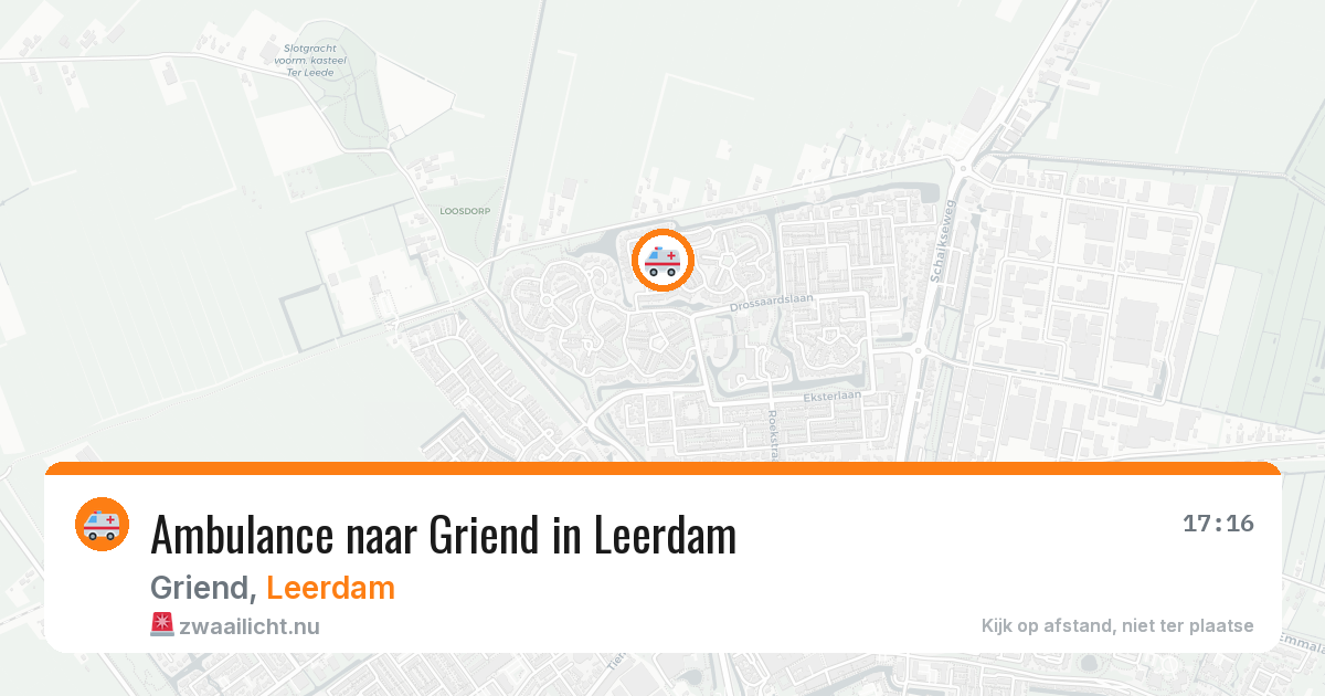 Ambulance naar Griend in Leerdam — 3 mrt 2026