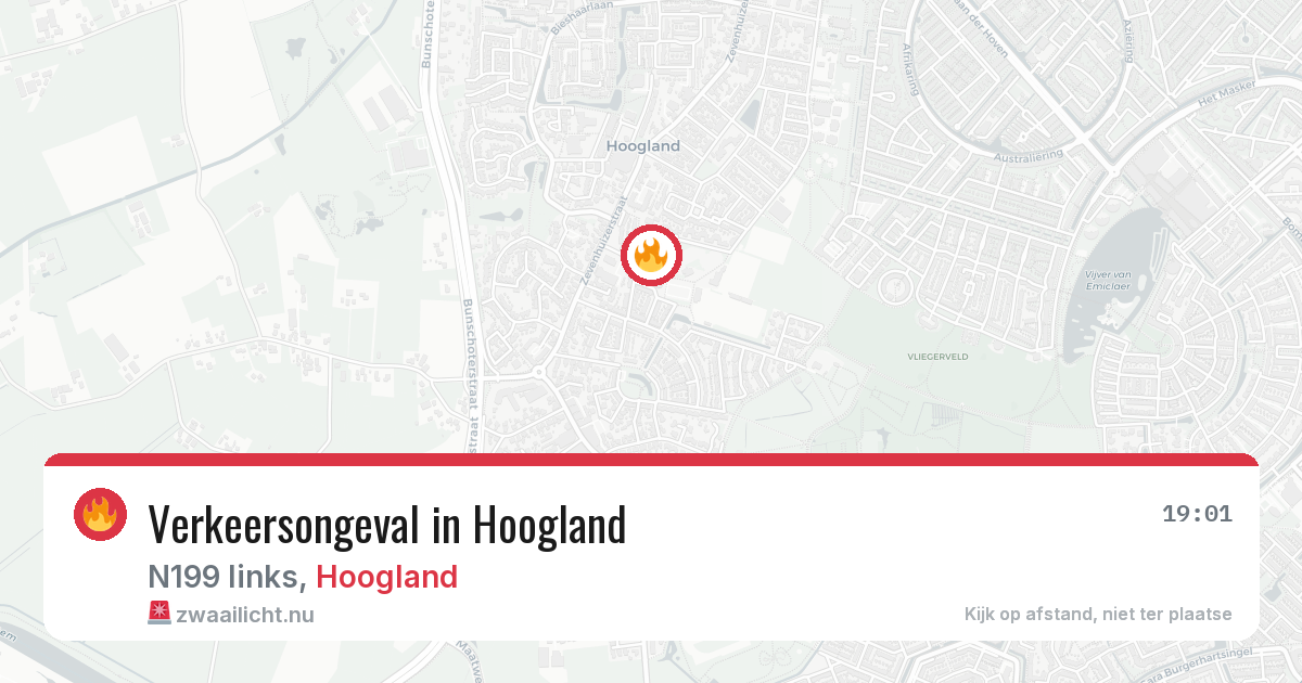Verkeersongeval in Hoogland — 28 mei 2026