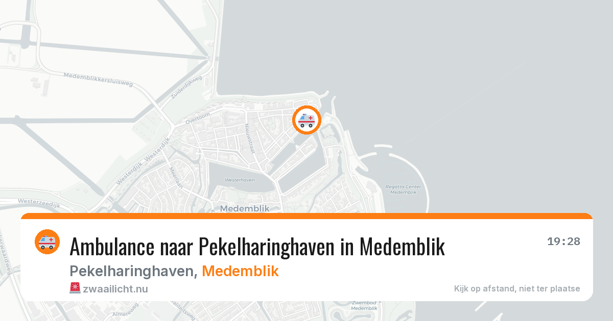 Ambulance naar Pekelharinghaven in Medemblik — 20 jul 2026