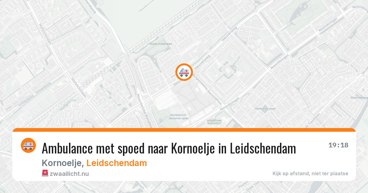Ambulance met spoed naar Kornoelje in Leidschendam — 14 jul 2026
