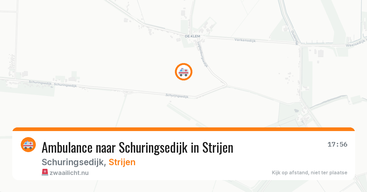 Ambulance naar Schuringsedijk in Strijen — 20 jul 2026