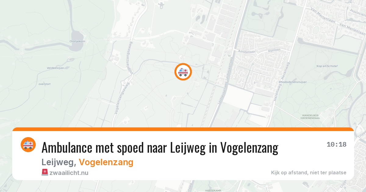 Ambulance met spoed naar Leijweg in Vogelenzang — 17 jan 2026