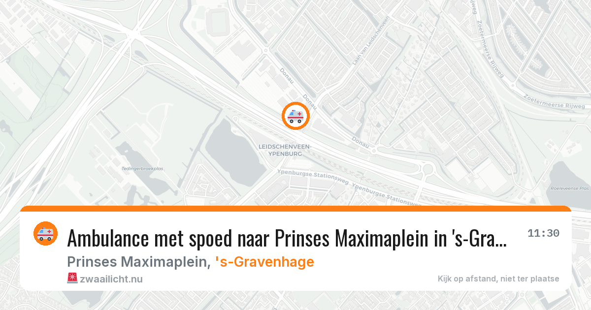 Ambulance met spoed naar Prinses Maximaplein in 's-Gravenhage — 21 jul 2026