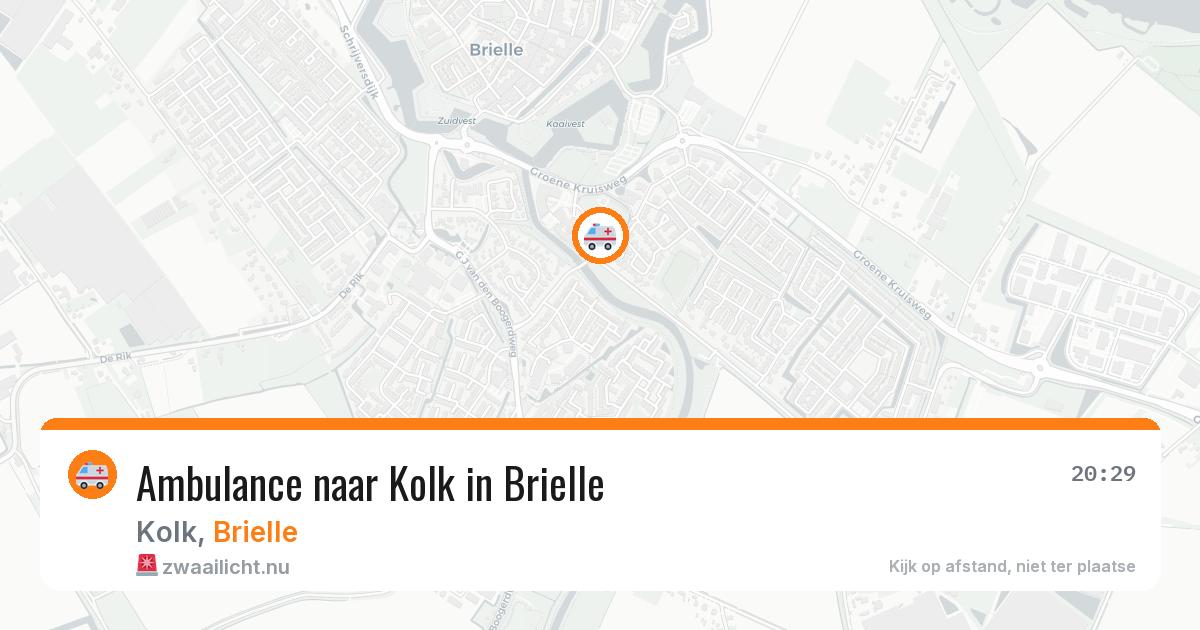 Ambulance naar Kolk in Brielle — 21 jul 2026