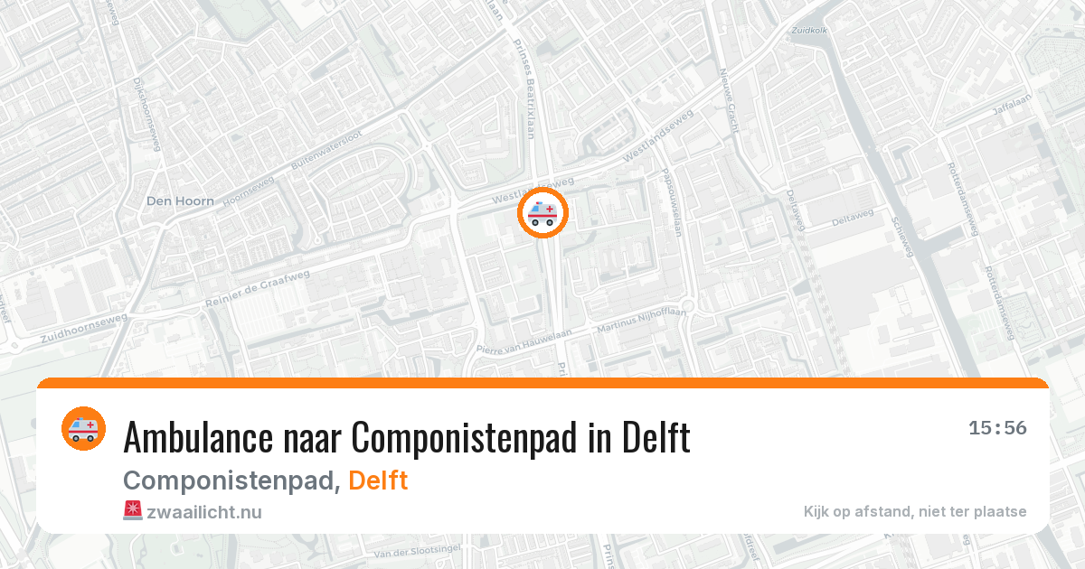 Ambulance naar Componistenpad in Delft — 17 jul 2026