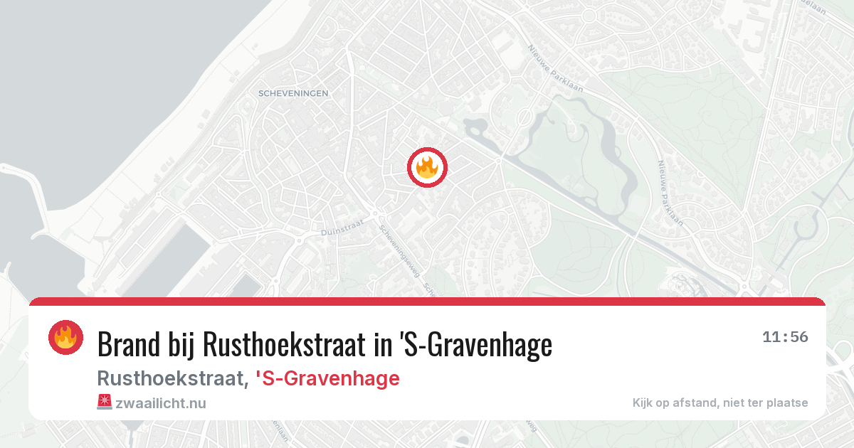 Brand bij Rusthoekstraat in 'S-Gravenhage — 6 mei 2026