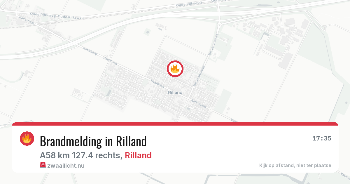 Brandmelding in Rilland — 1 apr 2026