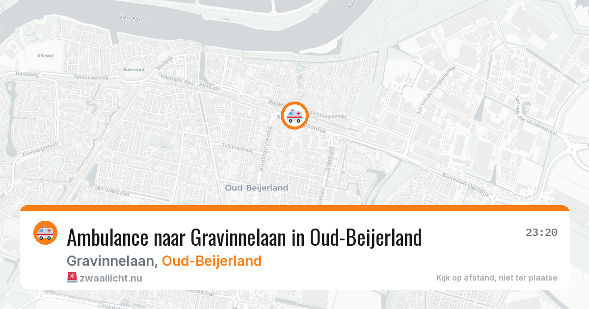 Ambulance naar Gravinnelaan in Oud-Beijerland — 31 mrt 2026