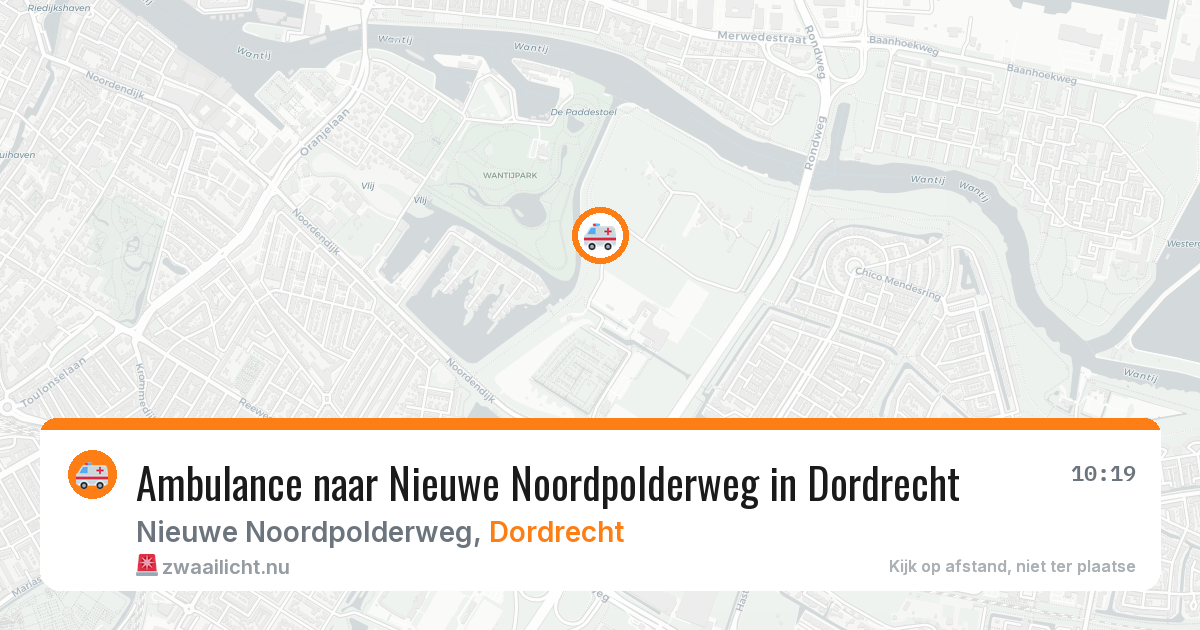 Ambulance naar Nieuwe Noordpolderweg in Dordrecht — 6 jun 2026