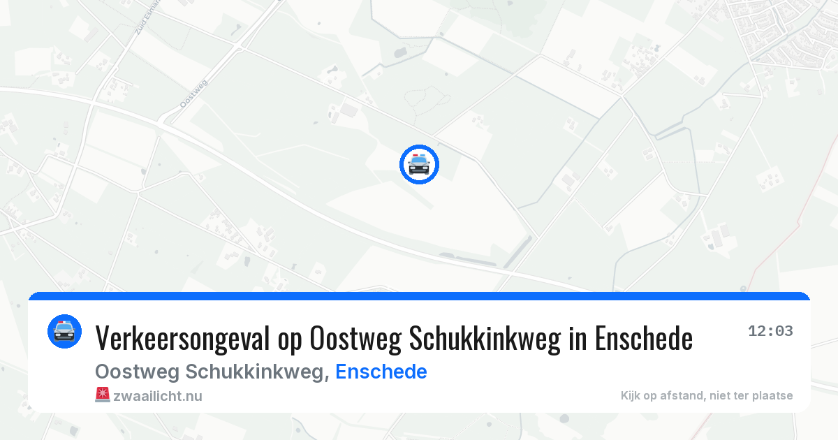 Verkeersongeval op Oostweg Schukkinkweg in Enschede — 11 feb 2026