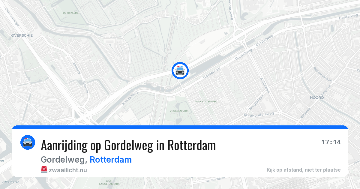 Aanrijding op Gordelweg in Rotterdam — 31 mei 2026