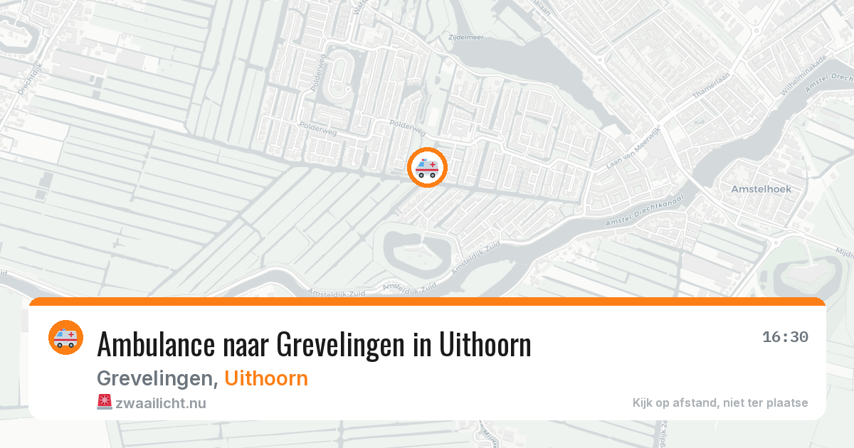 Ambulance naar Grevelingen in Uithoorn — 19 jul 2026