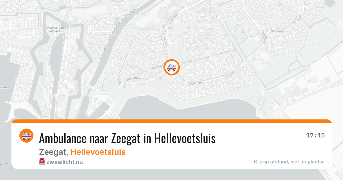 Ambulance naar Zeegat in Hellevoetsluis — 16 jul 2026