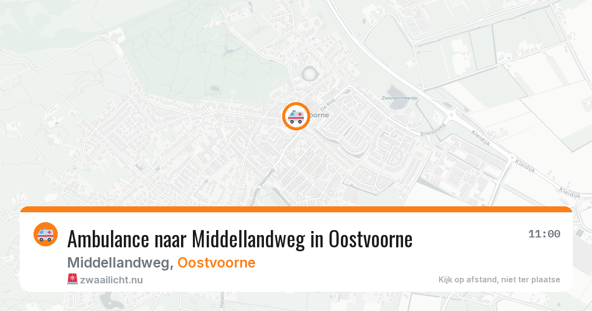 Ambulance naar Middellandweg in Oostvoorne — 13 jul 2026
