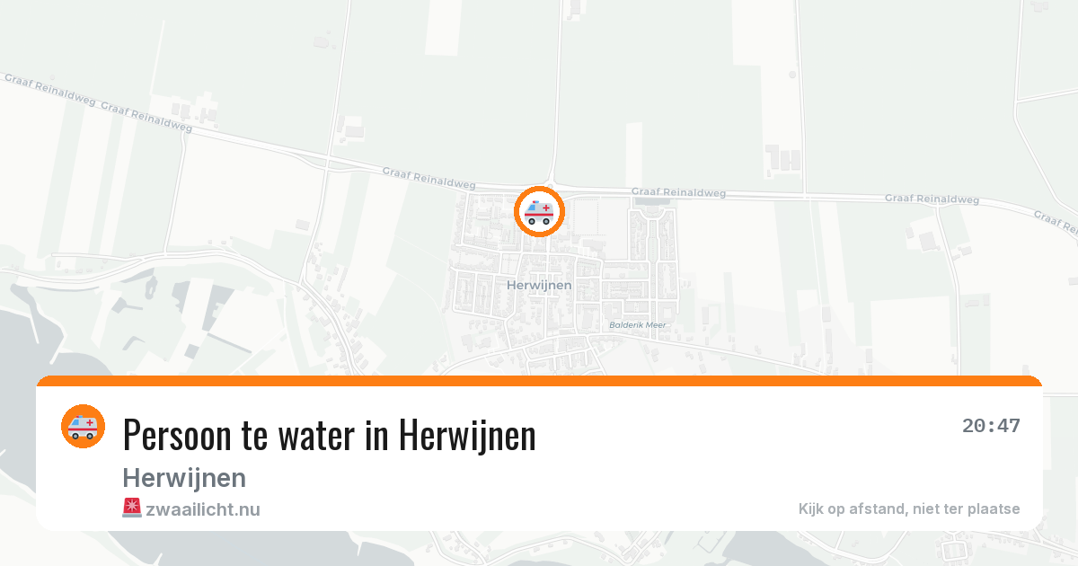 Persoon te water in Herwijnen — 24 mei 2026