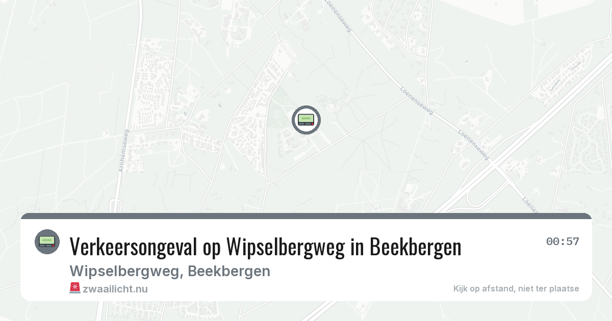 Verkeersongeval op Wipselbergweg in Beekbergen — 29 mrt 2026