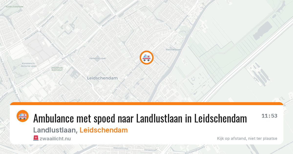 Ambulance met spoed naar Landlustlaan in Leidschendam — 25 jan 2026