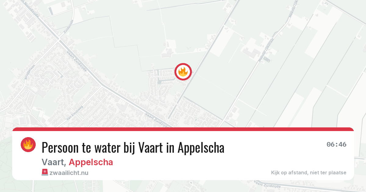 Persoon te water bij Vaart in Appelscha — 6 mei 2026