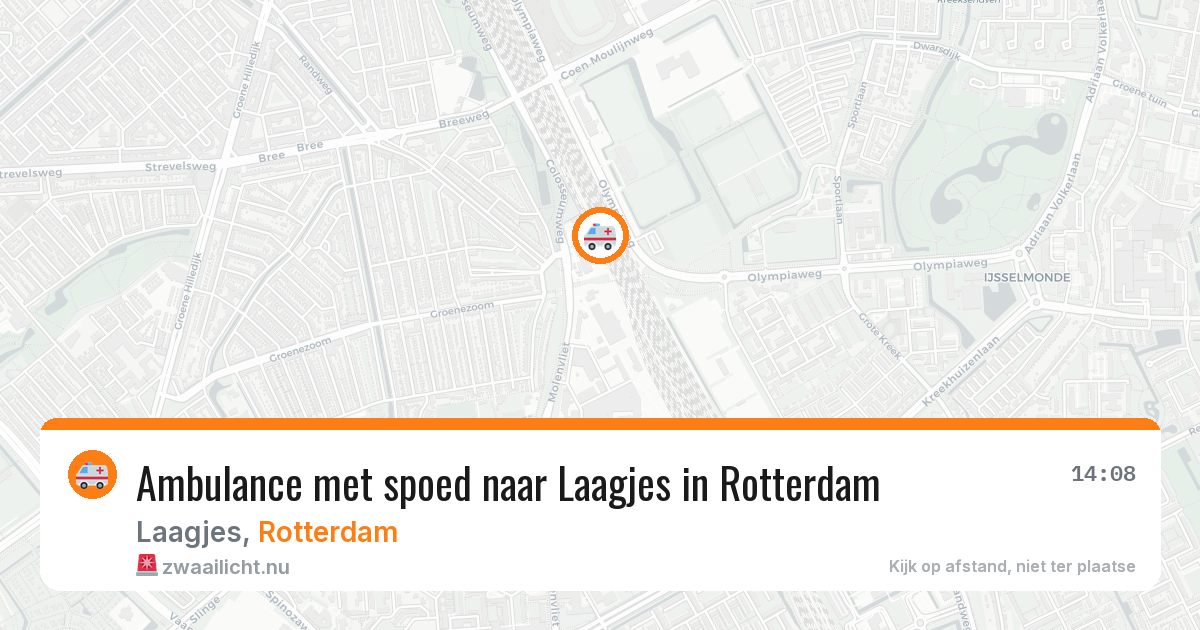 Ambulance met spoed naar Laagjes in Rotterdam — 5 jun 2026