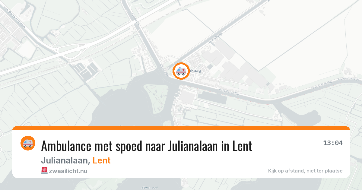 Ambulance met spoed naar Julianalaan in Lent — 21 jan 2026