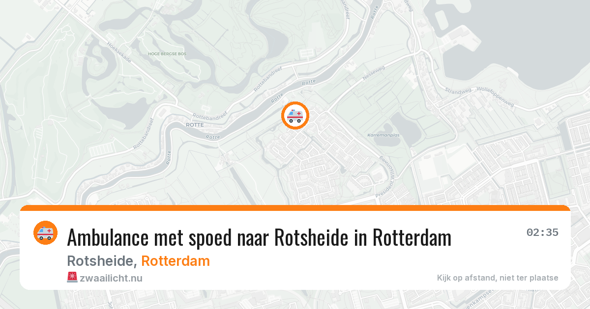 Ambulance met spoed naar Rotsheide in Rotterdam — 2 apr 2026