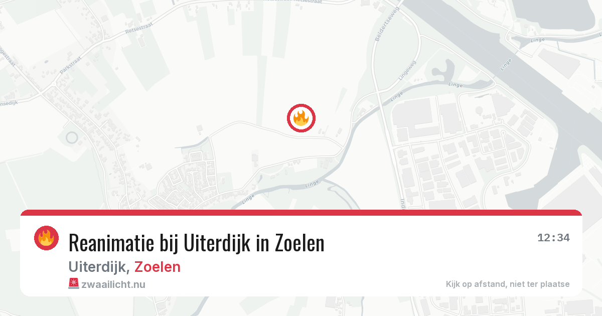 Reanimatie bij Uiterdijk in Zoelen — 7 apr 2026