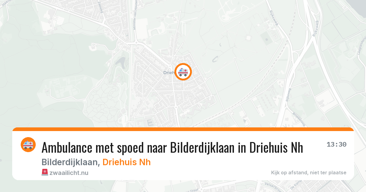 Ambulance met spoed naar Bilderdijklaan in Driehuis Nh — 28 jan 2026