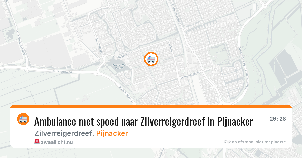 Ambulance met spoed naar Zilverreigerdreef in Pijnacker — 16 mrt 2026