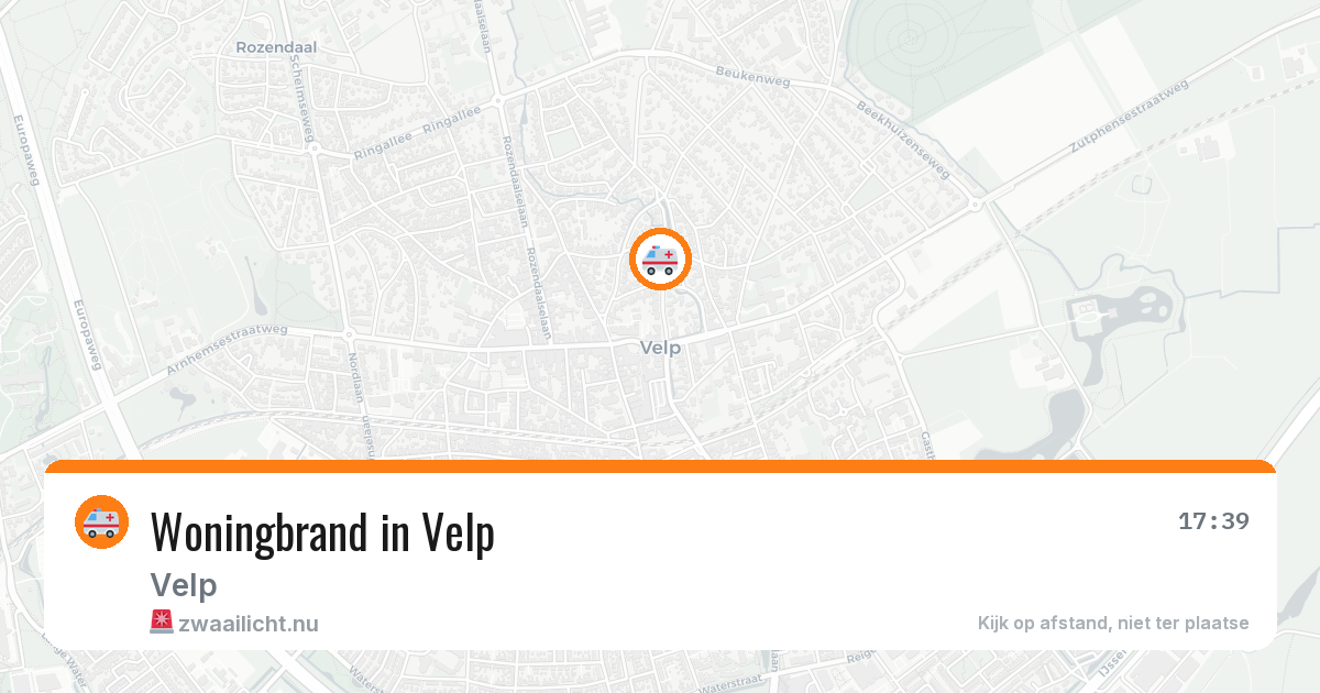 Woningbrand in Velp — 6 mei 2026