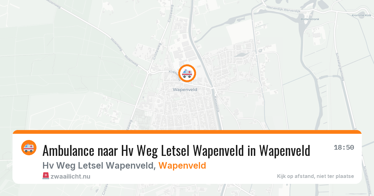 Ambulance naar Hv Weg Letsel Wapenveld in Wapenveld — 30 jun 2026