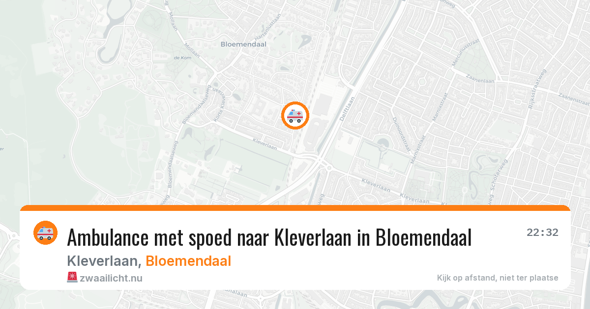 Ambulance met spoed naar Kleverlaan in Bloemendaal — 24 jan 2026