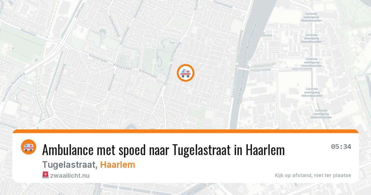 Ambulance met spoed naar Tugelastraat in Haarlem — 28 mei 2026