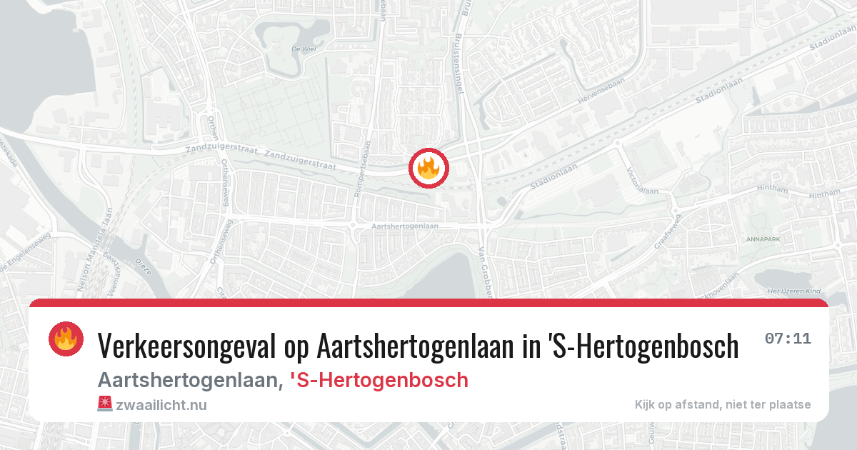 Verkeersongeval op Aartshertogenlaan in 'S-Hertogenbosch — 4 jun 2026