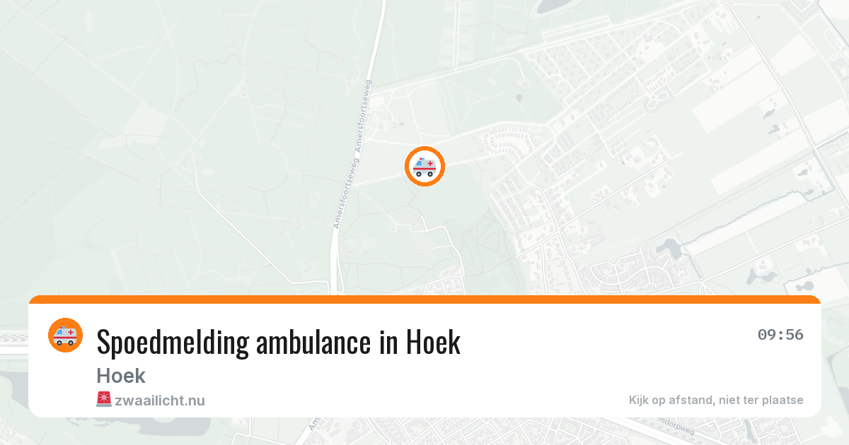 Spoedmelding ambulance in Hoek — 19 jan 2026