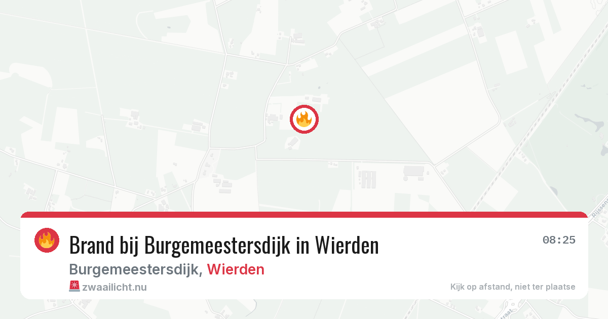 Brand bij Burgemeestersdijk in Wierden — 22 jul 2026