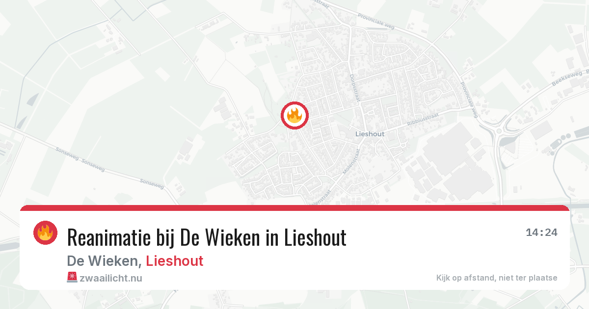 Reanimatie bij De Wieken in Lieshout — 23 feb 2026