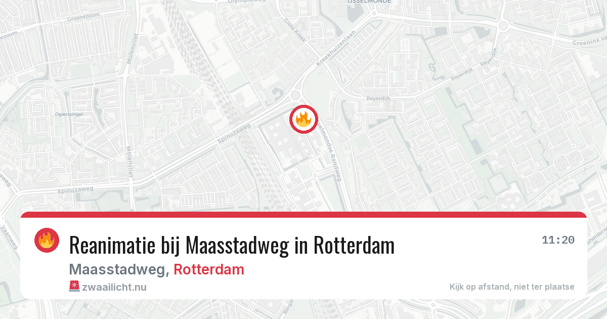 Reanimatie bij Maasstadweg in Rotterdam — 1 jun 2026