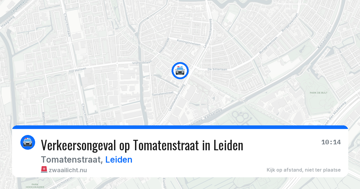 Verkeersongeval op Tomatenstraat in Leiden — 11 mrt 2026