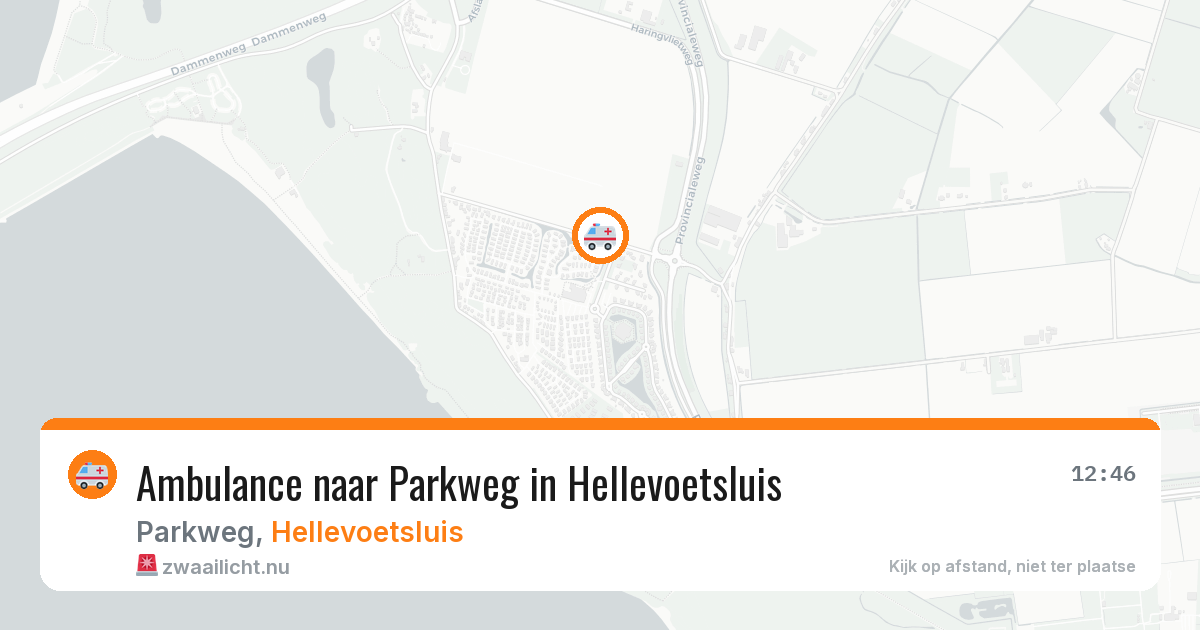 Ambulance naar Parkweg in Hellevoetsluis — 25 jul 2026