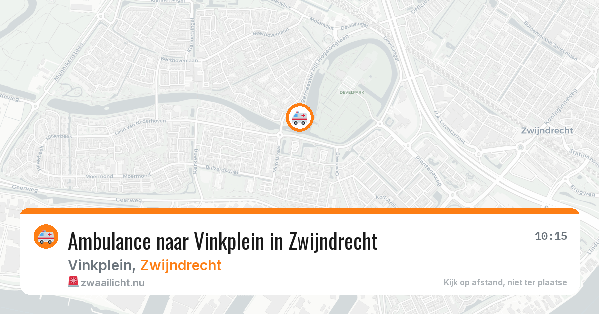 Ambulance naar Vinkplein in Zwijndrecht — 13 mei 2026