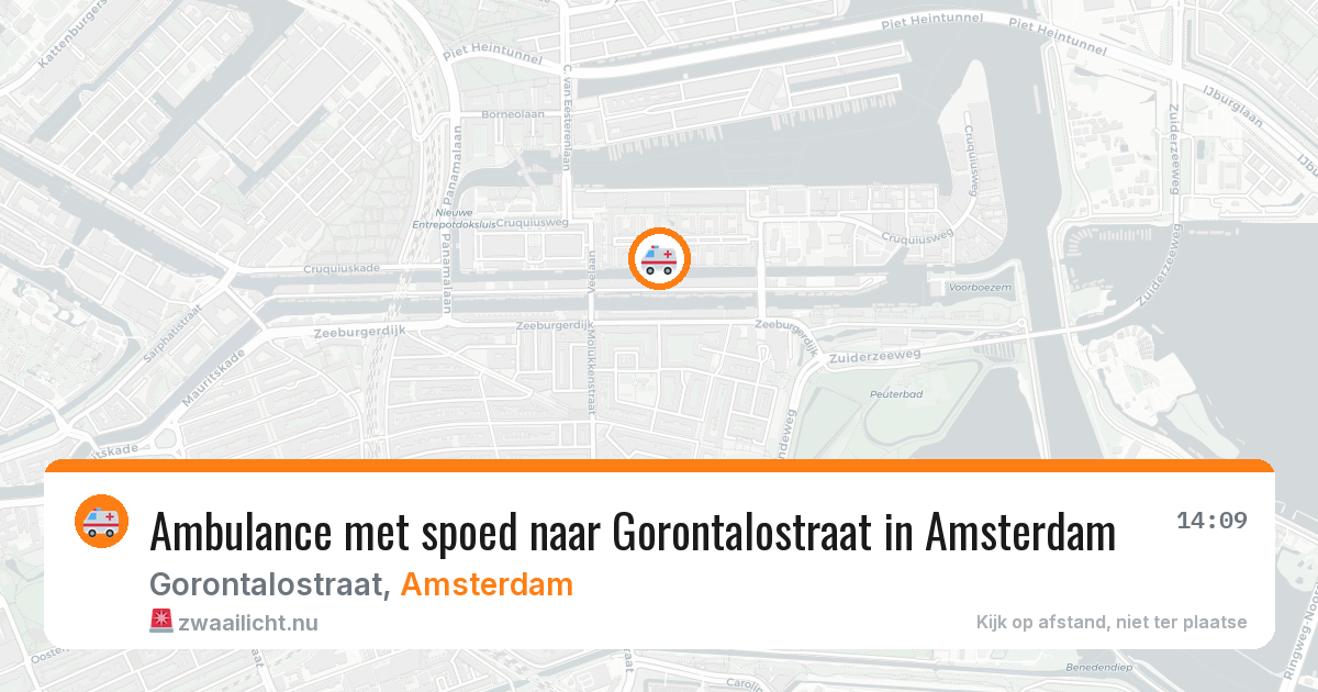 Ambulance met spoed naar Gorontalostraat in Amsterdam — 17 jul 2026