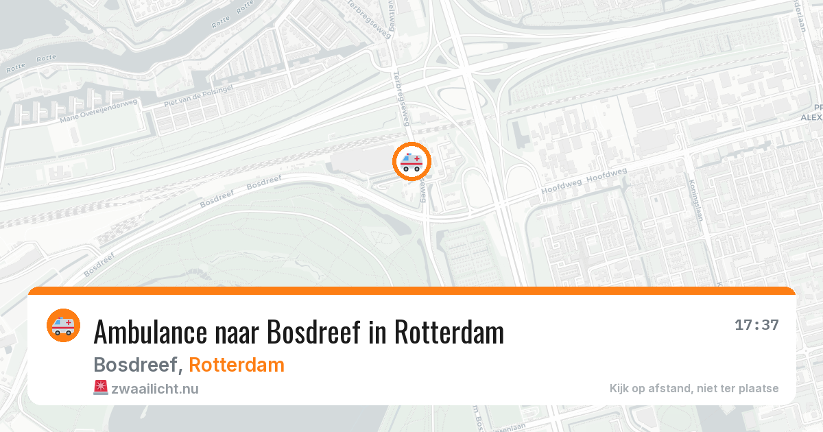 Ambulance naar Bosdreef in Rotterdam — 28 mrt 2026