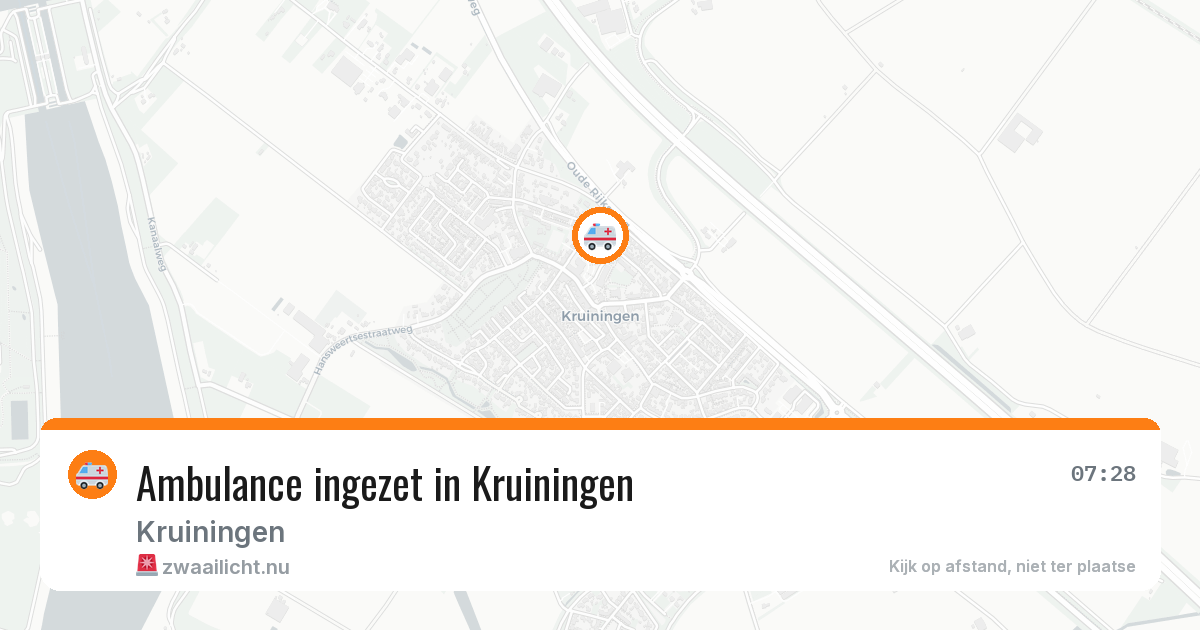Ambulance ingezet in Kruiningen — 12 jul 2026