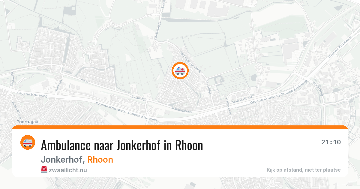 Ambulance naar Jonkerhof in Rhoon — 19 jul 2026