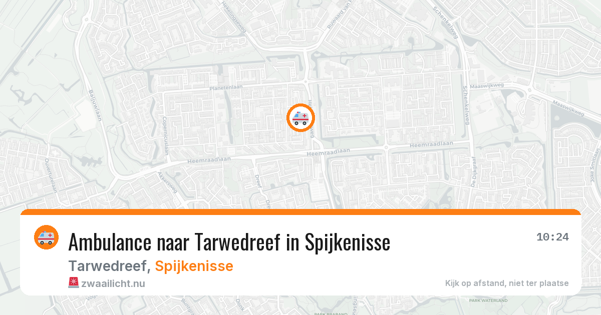 Ambulance naar Tarwedreef in Spijkenisse — 30 mei 2026