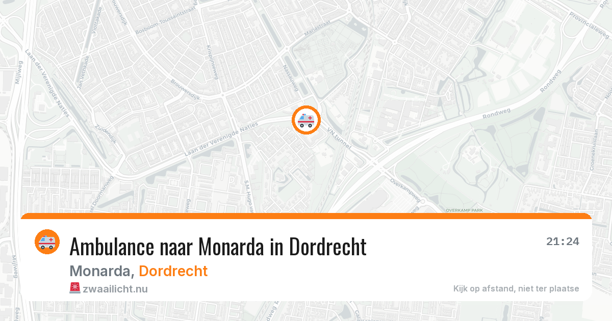 Ambulance naar Monarda in Dordrecht — 20 jul 2026