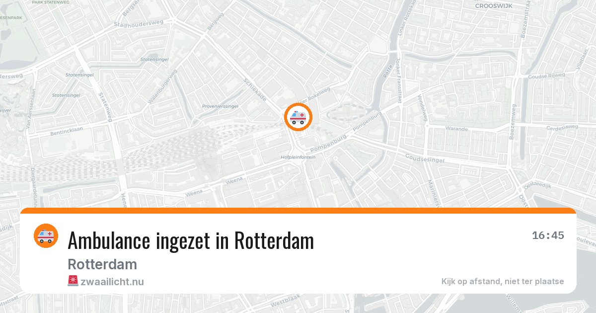 Ambulance ingezet in Rotterdam — 10 jul 2026