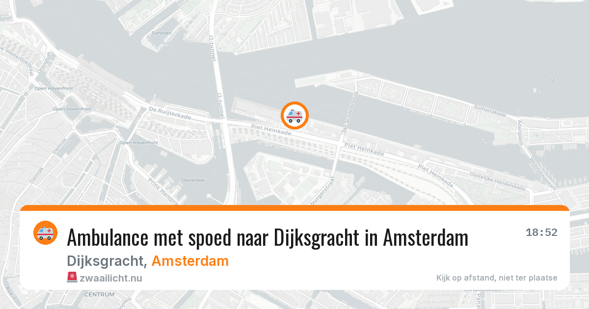 Ambulance met spoed naar Dijksgracht in Amsterdam — 20 jan 2026