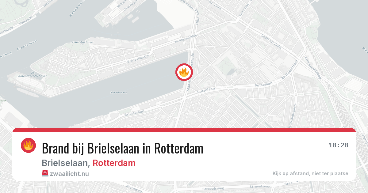 Brand bij Brielselaan in Rotterdam — 22 mei 2026