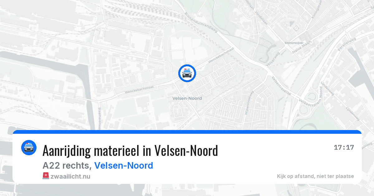Aanrijding materieel in Velsen-Noord — 1 apr 2026